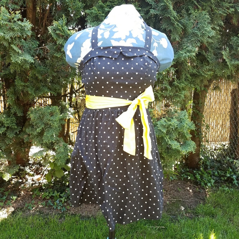 Cute polka dot halter dress
